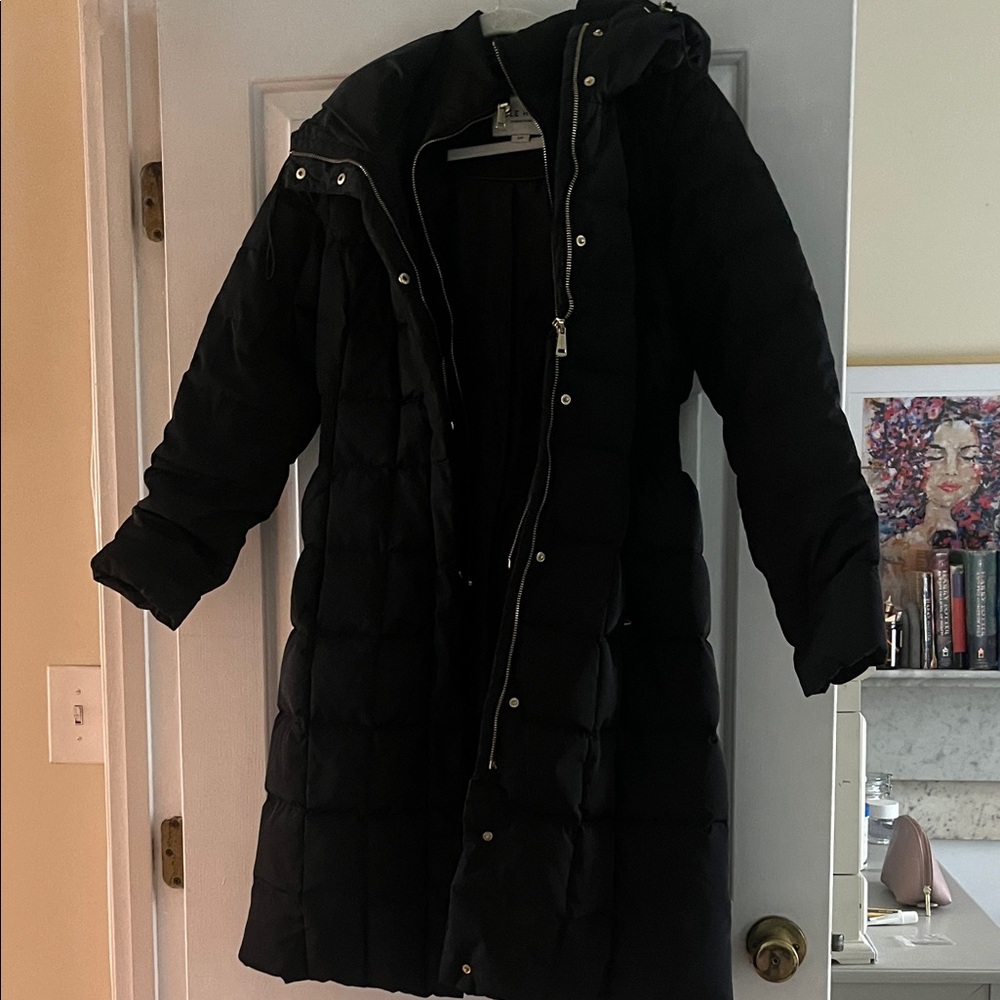 Cole Haan Quilted Black Puffer Coat
